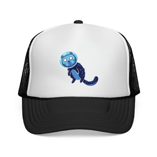 Space cat Trucker Caps
