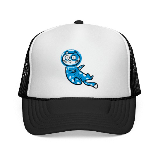 Space cat Trucker Caps