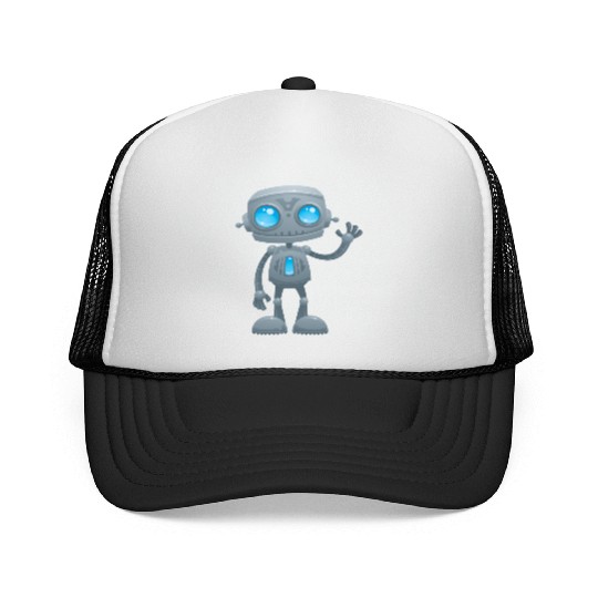 Waving Robot Trucker Caps