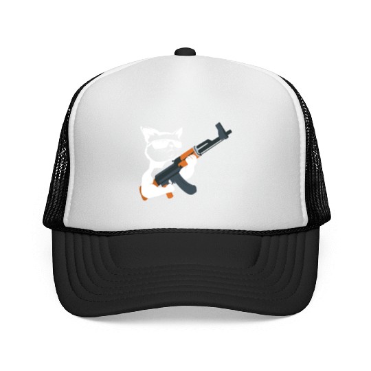 Gunning for Kitties funny Cat Gift Trucker Caps Trucker Caps