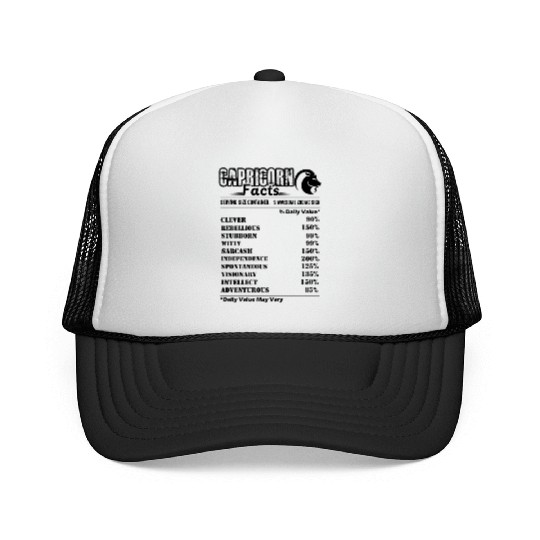 Capricorn Trucker Caps - Capricorn Facts Trucker Caps