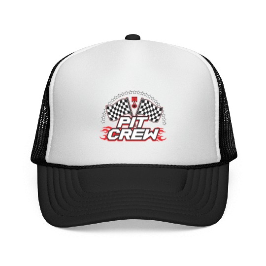Pit Crew Great For Racing Teams Or Just For Fun Trucker Caps
