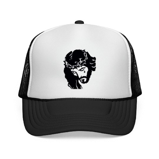 JESUS CROWN OF THORNS Trucker Caps
