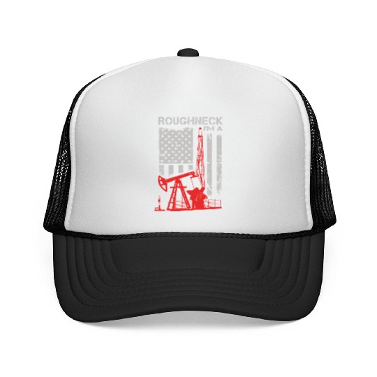 Driller - roughneck - oilfield - oilfield flag u Trucker Caps