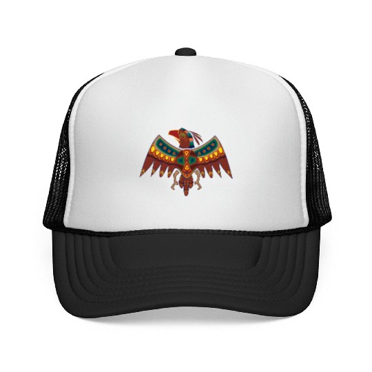 Native American Zodiac Falcon-3 (Aries) Trucker Caps