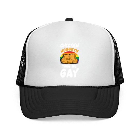 Funny Chicken Nuggets LGBT Trucker Caps