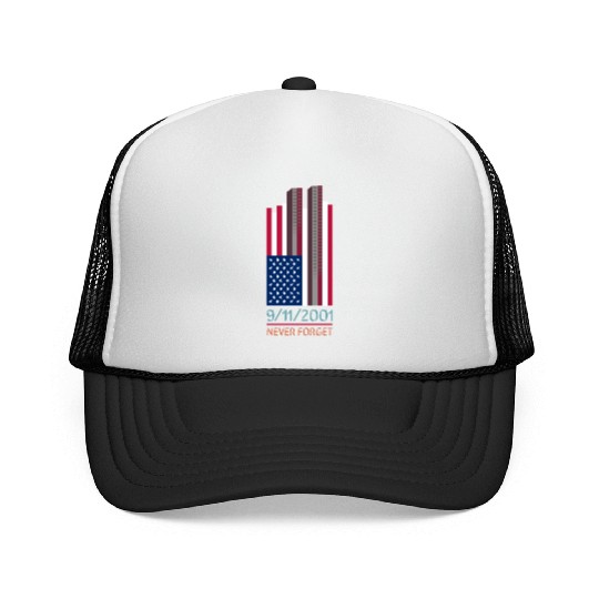 9-11-2001 We Will Never Forget - Patriot Day Trucker Caps
