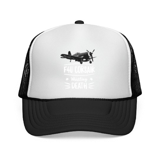Whistling Death Trucker Caps F4U Corsair WWII Aircraft