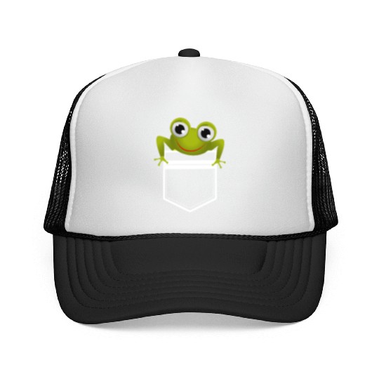 Cute Pocket Frog Toad Amphibian Animal Gift Trucker Caps