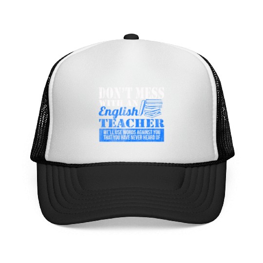 English Teacher Vocabulary Trucker Caps