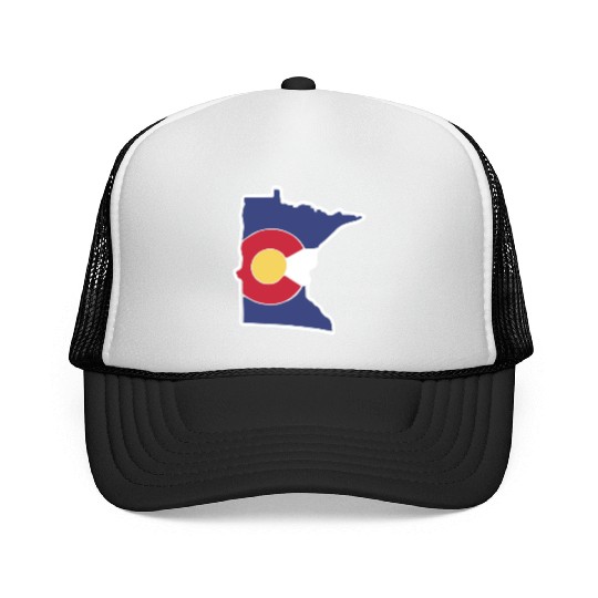 Colorado Flag Minnesota State minnesota grandpa Trucker Caps