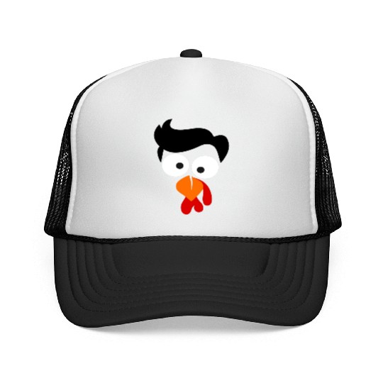 Turkey Face Thanksgiving Trucker Caps