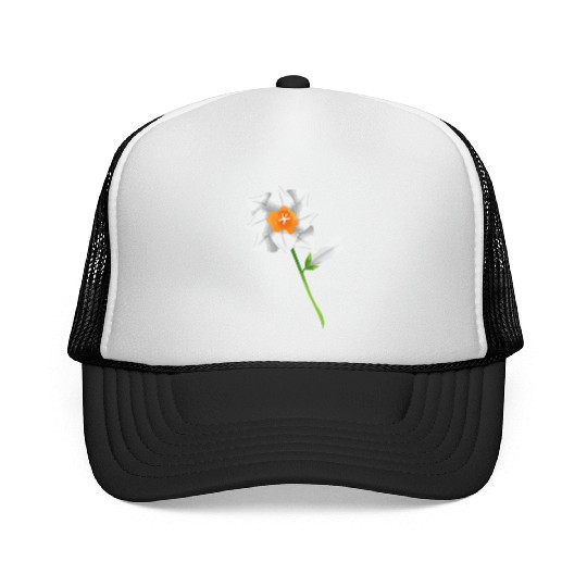 Flower Spring Daffodil Narcissus White - Gift Idea Trucker Caps