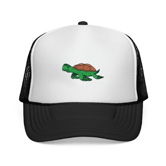 Animal turtle reptile wildlife funny vector image Trucker Caps