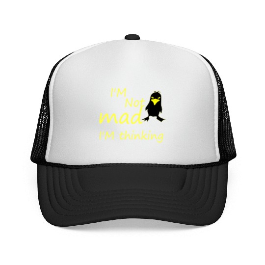 I'm Not Mad I'm Thinking Cute Angry Bird Trucker Caps