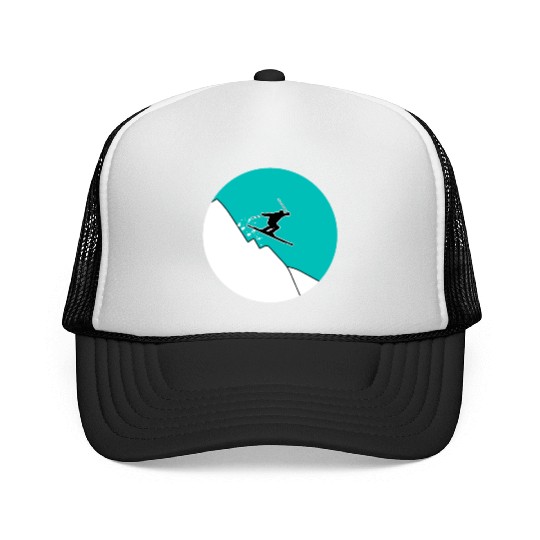 Skiing mountains - gift Trucker Caps