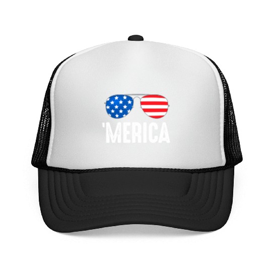4th of July Merica Trucker Caps USA American Pride