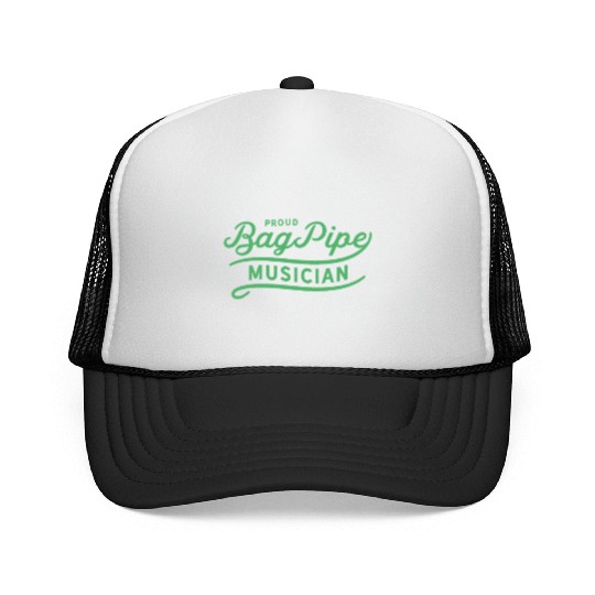 Music Bagpipes Musician Bagpipe Player Bagpipe Trucker Caps
