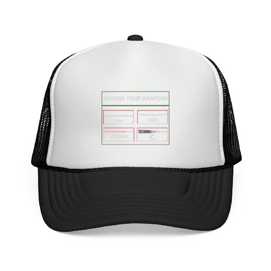 Funny Computer Programmer Programming Languages Trucker Caps