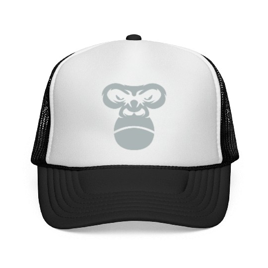 Big Gorilla Face Silverback Monkey Ape Gift Trucker Caps