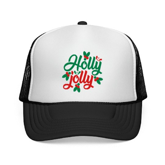 Holly jolly, A great Christmas party gift Trucker Caps