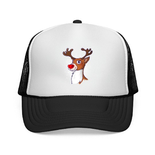 Rudolph The Red Nosed Reindeer Trucker Caps