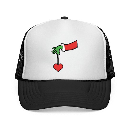 Christmas Heart winter snow family love present Trucker Caps