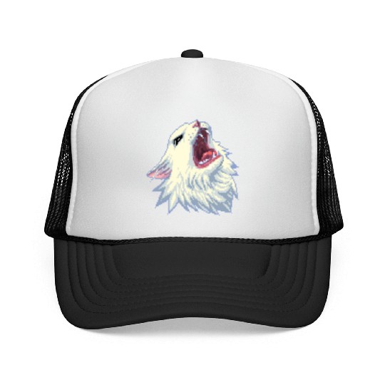 8 bit Screamin Thurston the Cat meme 2 Trucker Caps