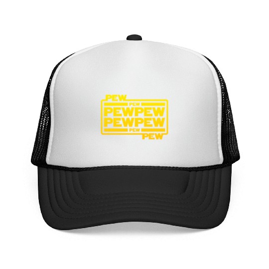 Pew Pew Pew Trucker Caps