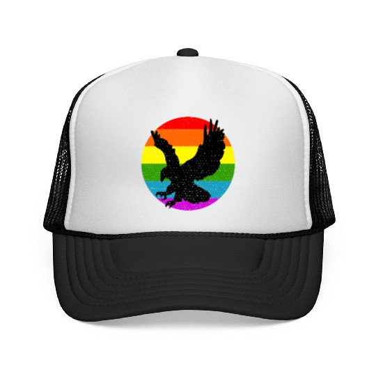 Rainbow Hawk Trucker Caps