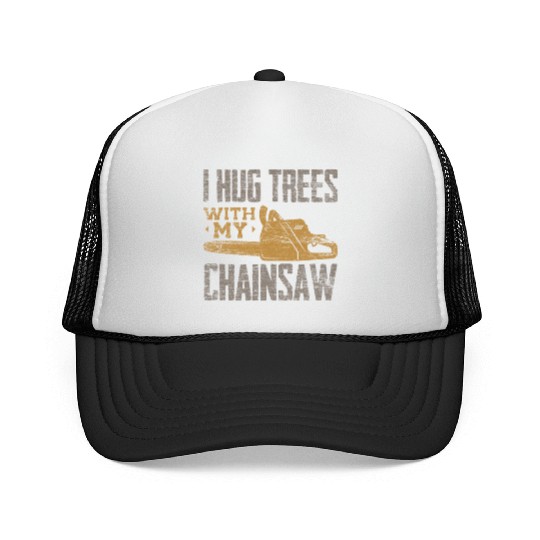 Chainsaw Lumberjack Trucker Caps