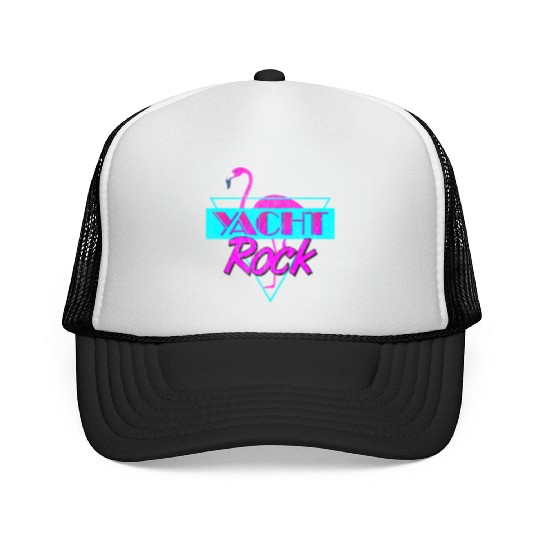 Yacht Rock Retro Flamingo Trucker Caps