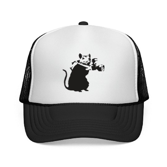 Rat with camera - Banksy Graffiti Trucker Caps