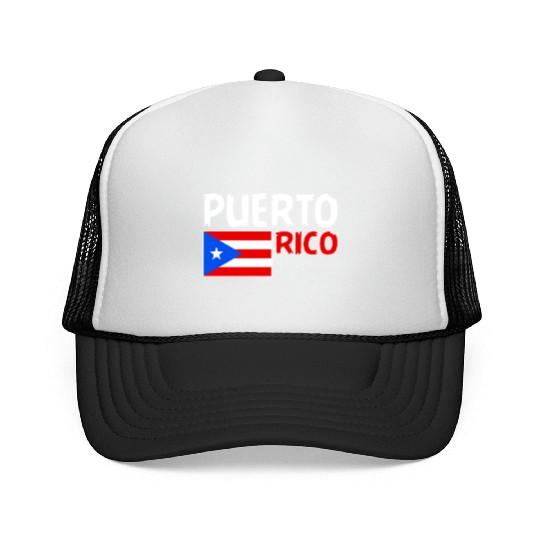 Puerto Rico Roots, Puerto Rican Flag, Puerto Rico Trucker Caps