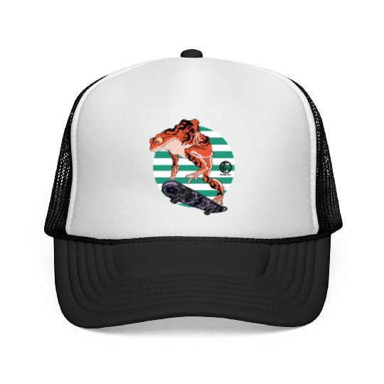 Skating frog Trucker Caps