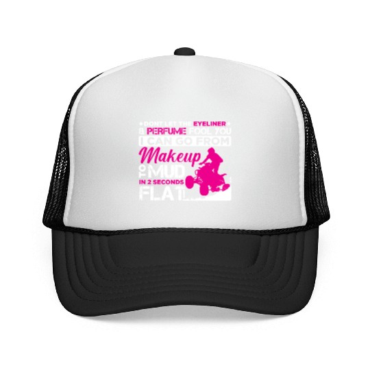 ATV Girl Makeup Offroad vehicles Quad Bike Driver Trucker Caps