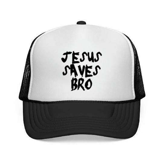 Jesus saves Trucker Caps