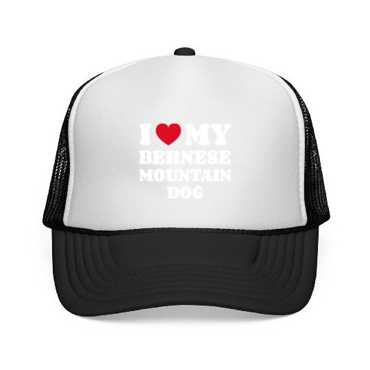 Bernese Mountain Dog Trucker Caps
