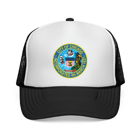 Seal of Chicago, Illinois Trucker Caps
