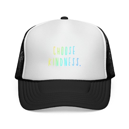 Choose Kindness Cool Colors Ombre Trucker Caps