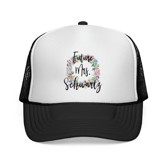 Future Mrs. Schwartz Engaged Bridal Trucker Caps
