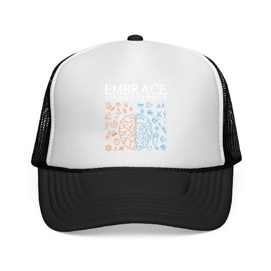 Embrace ADHD Autism ASD Neurodiversity Trucker Caps