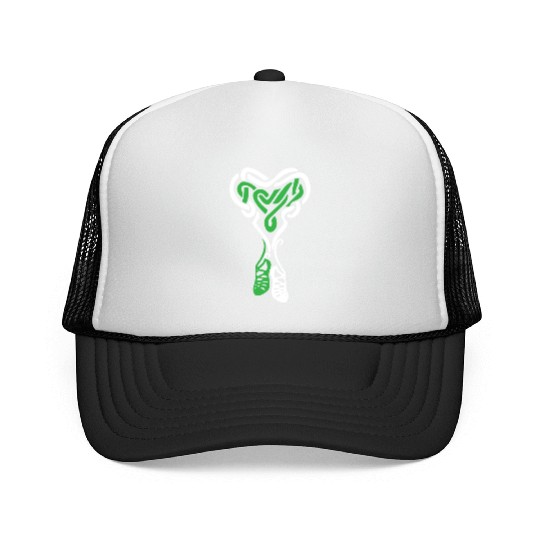 Irish Step Dancing Celtic Knot Heart Trucker Caps
