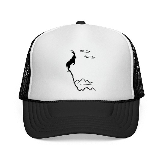 Mountain ibex, mountain goat Trucker Caps
