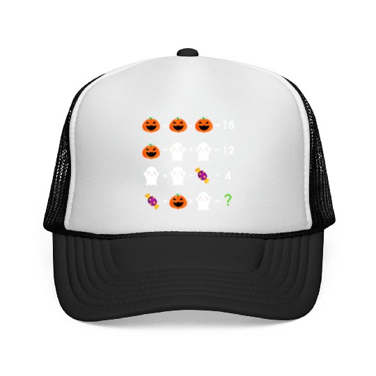 Order of Operations Halloween Quiz Math Teacher Trucker Caps