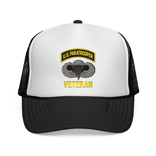 Us Paratrooper Airborne Division Army Veteran Trucker Caps