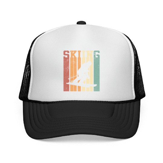 Skiing Skiing Skier Skisport Ski Slope Trucker Caps