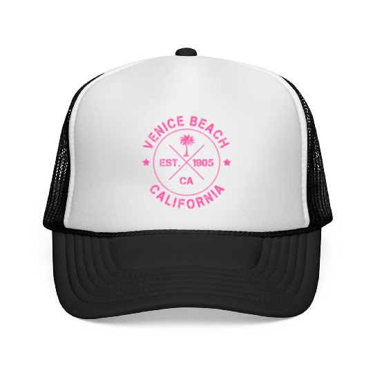 Venice Beach California Los Angeles USA Hollywood Trucker Caps