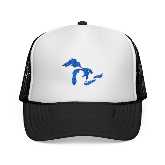 Great Lakes with Names Trucker Caps