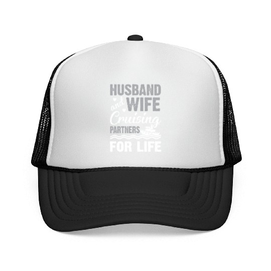 Cruising Partner Couple Cruise Ship Husband Wife Trucker Caps